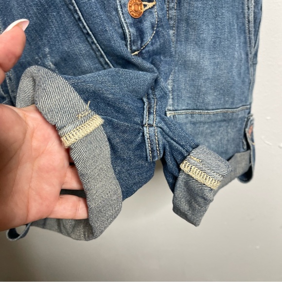 Anthropologie Pilcro Everyday Denim Short Overalls Size 26 Cargo Y2K Retro - Picture 10 of 16